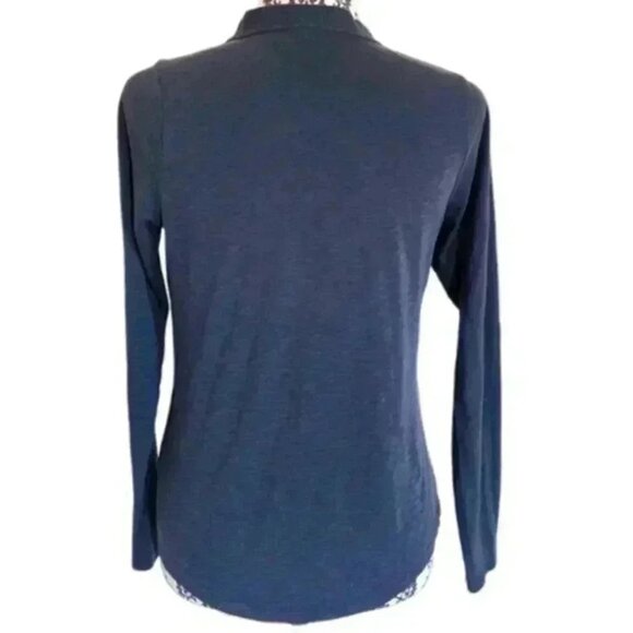 Patagonia Mainstay Henley Shirt Navy Blue Regular Fit V-Neck Women's size Small - Picture 4 of 13